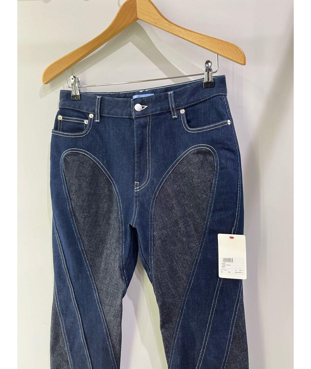 MUGLER Темно-синие прямые джинсы, фото 2