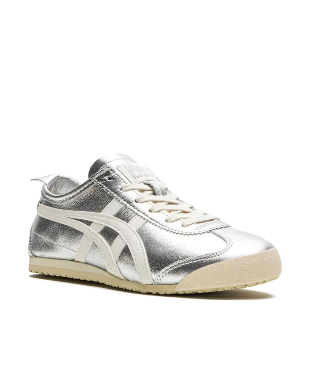 ONITSUKA TIGER Серебряные замшевые кеды, фото 3