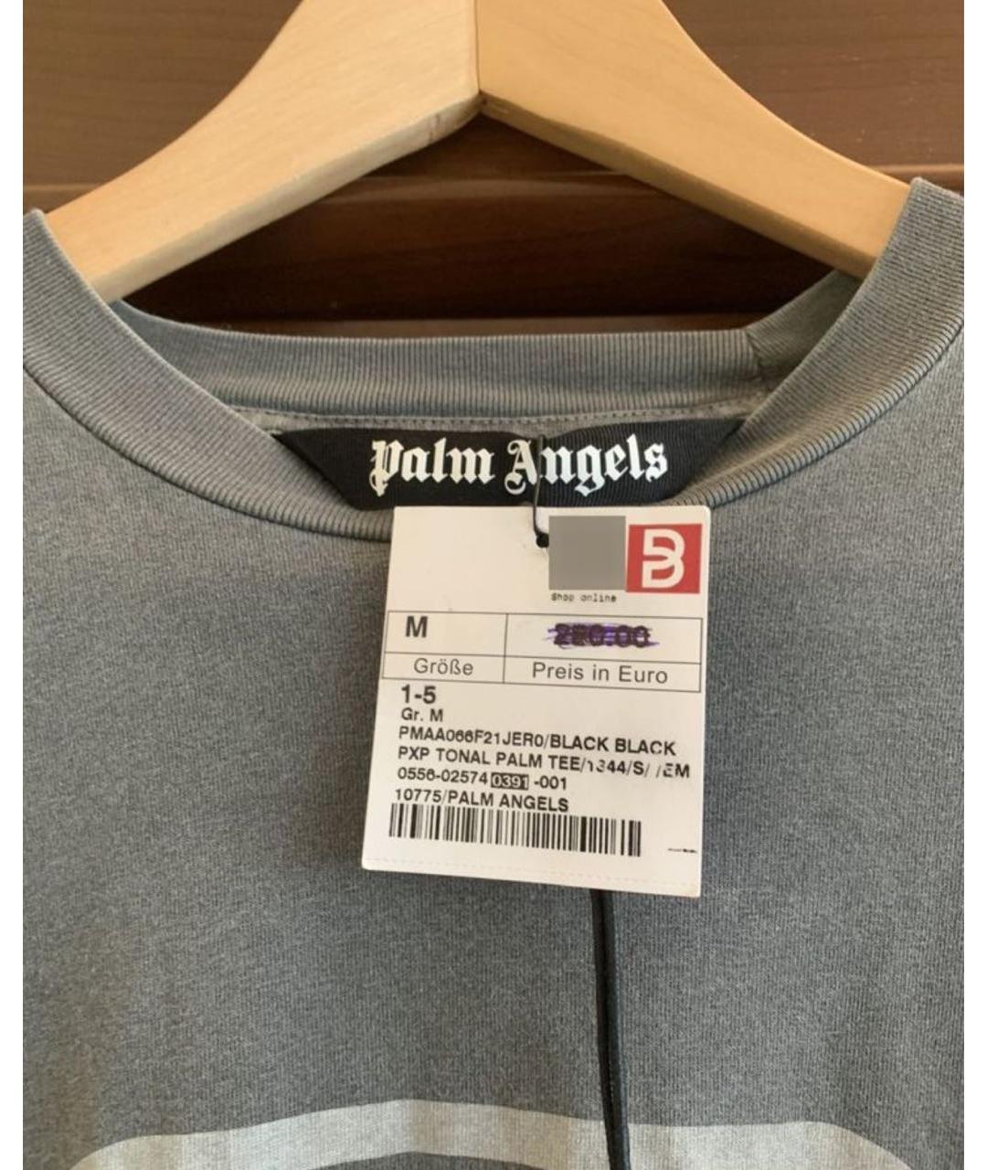 PALM ANGELS Серая футболка, фото 5