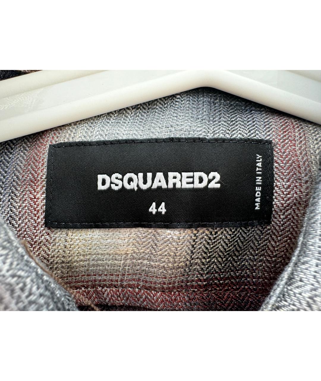 DSQUARED2 Льняная кэжуал рубашка, фото 4