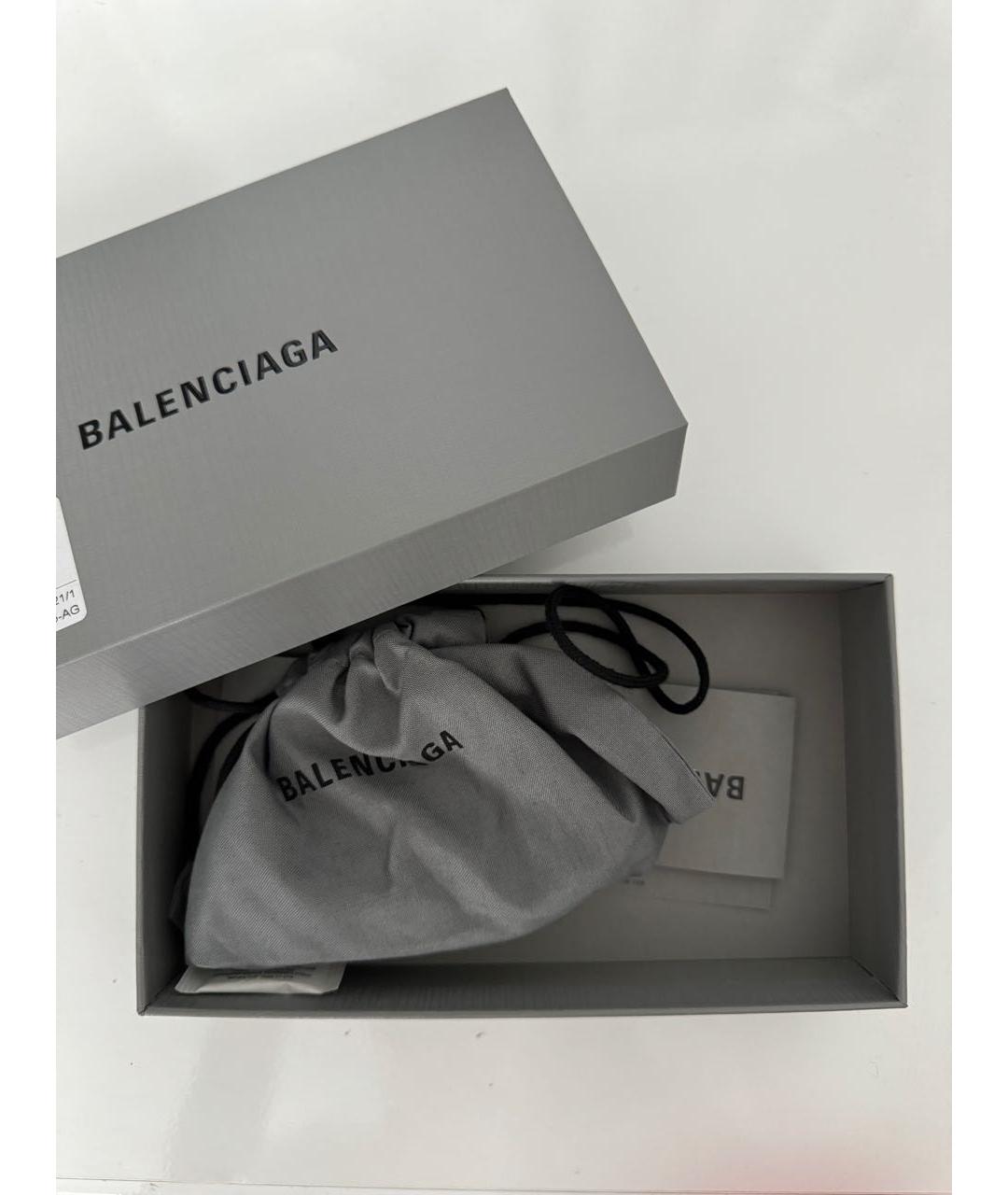 BALENCIAGA Белый кожаный браслет, фото 3