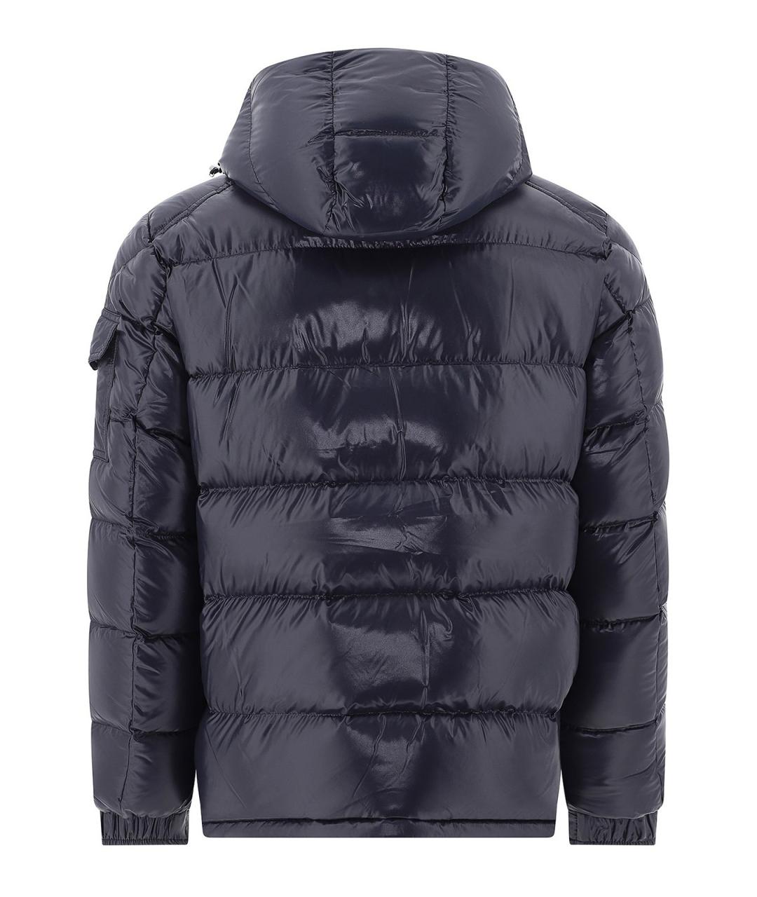 MONCLER Темно-синяя полиамидовая куртка, фото 2