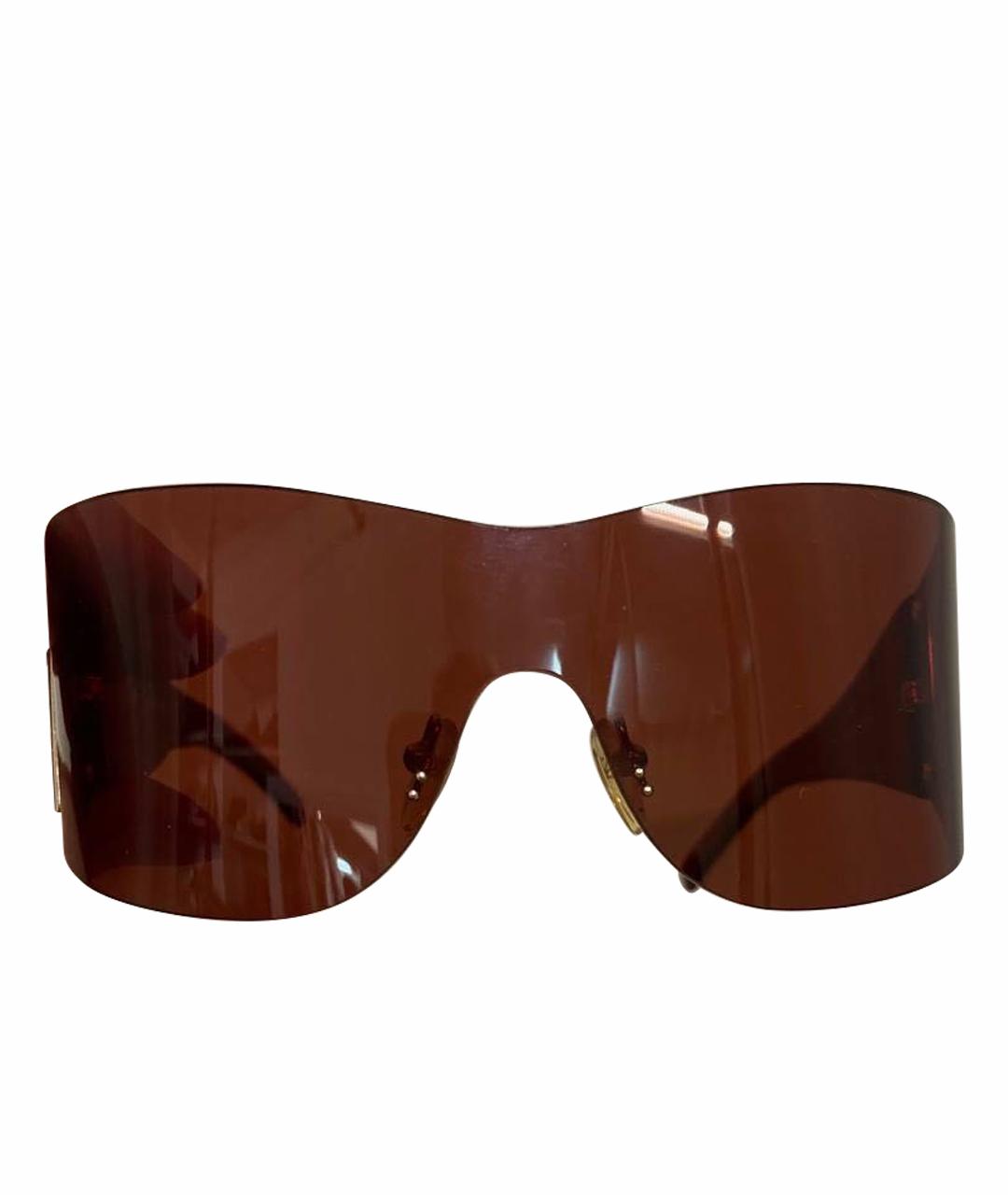 LOEWE Коричневые пластиковые солнцезащитные очки, фото 1