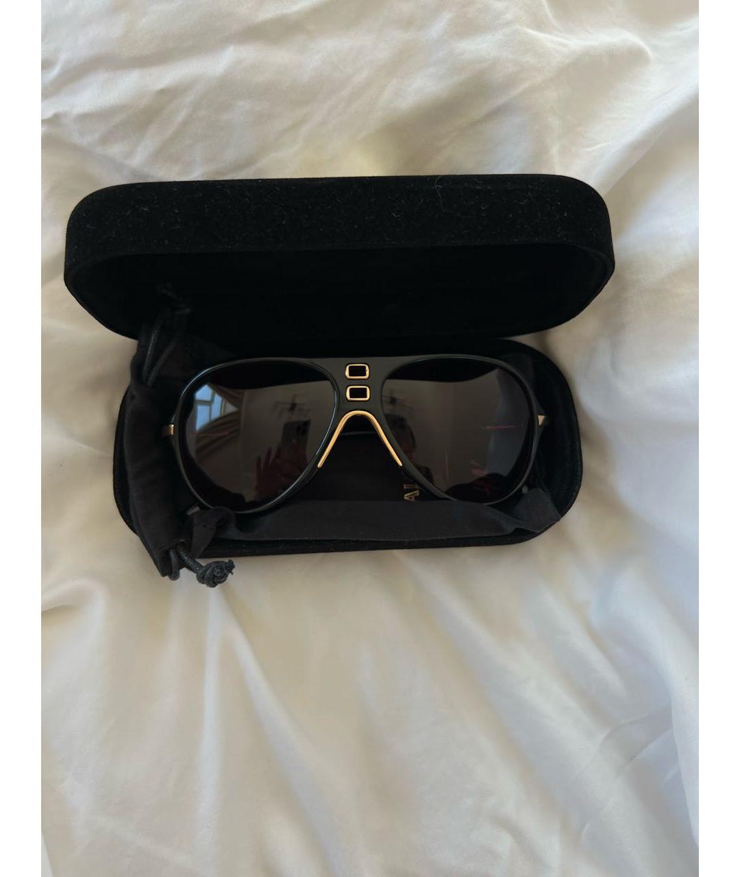 BALMAIN Черные пластиковые солнцезащитные очки, фото 5