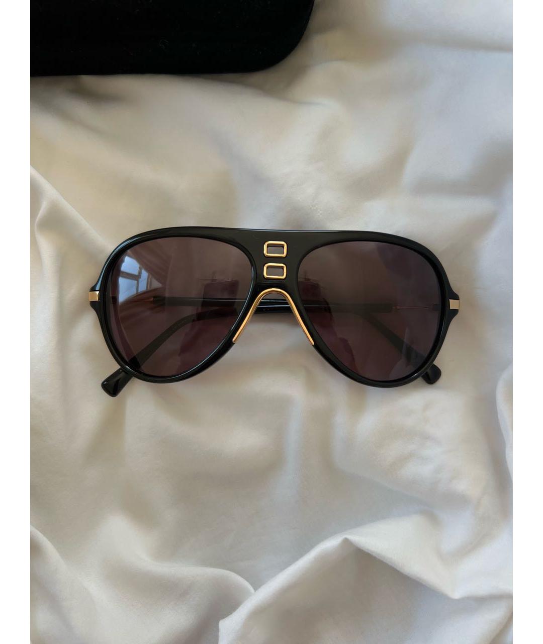 BALMAIN Черные пластиковые солнцезащитные очки, фото 8