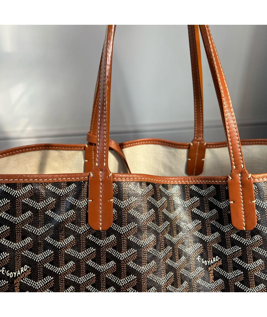 GOYARD Коричневая сумка тоут, фото 7