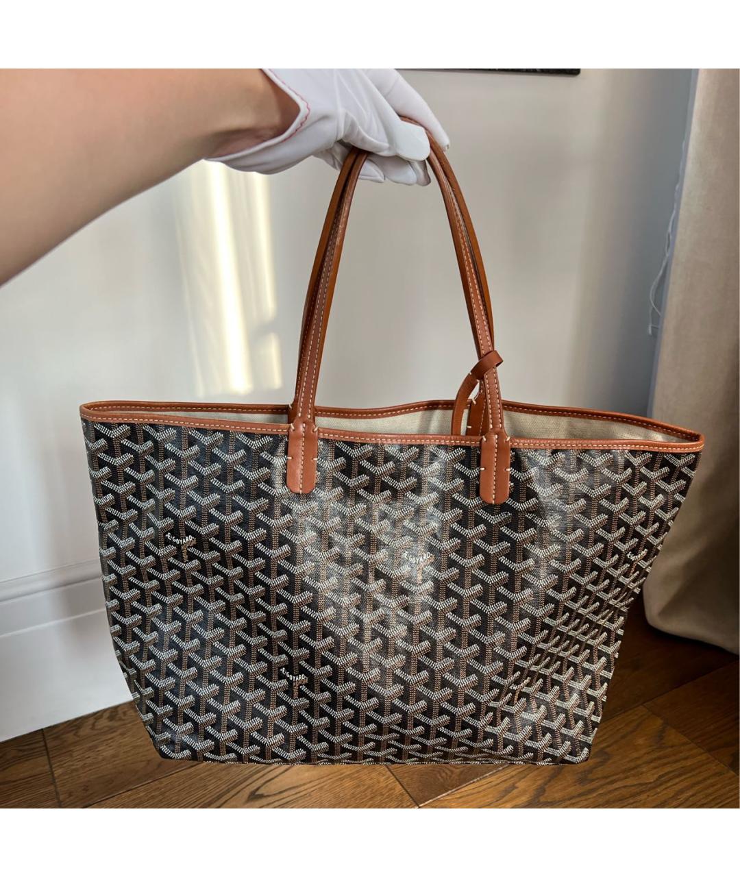 GOYARD Коричневая сумка тоут, фото 9