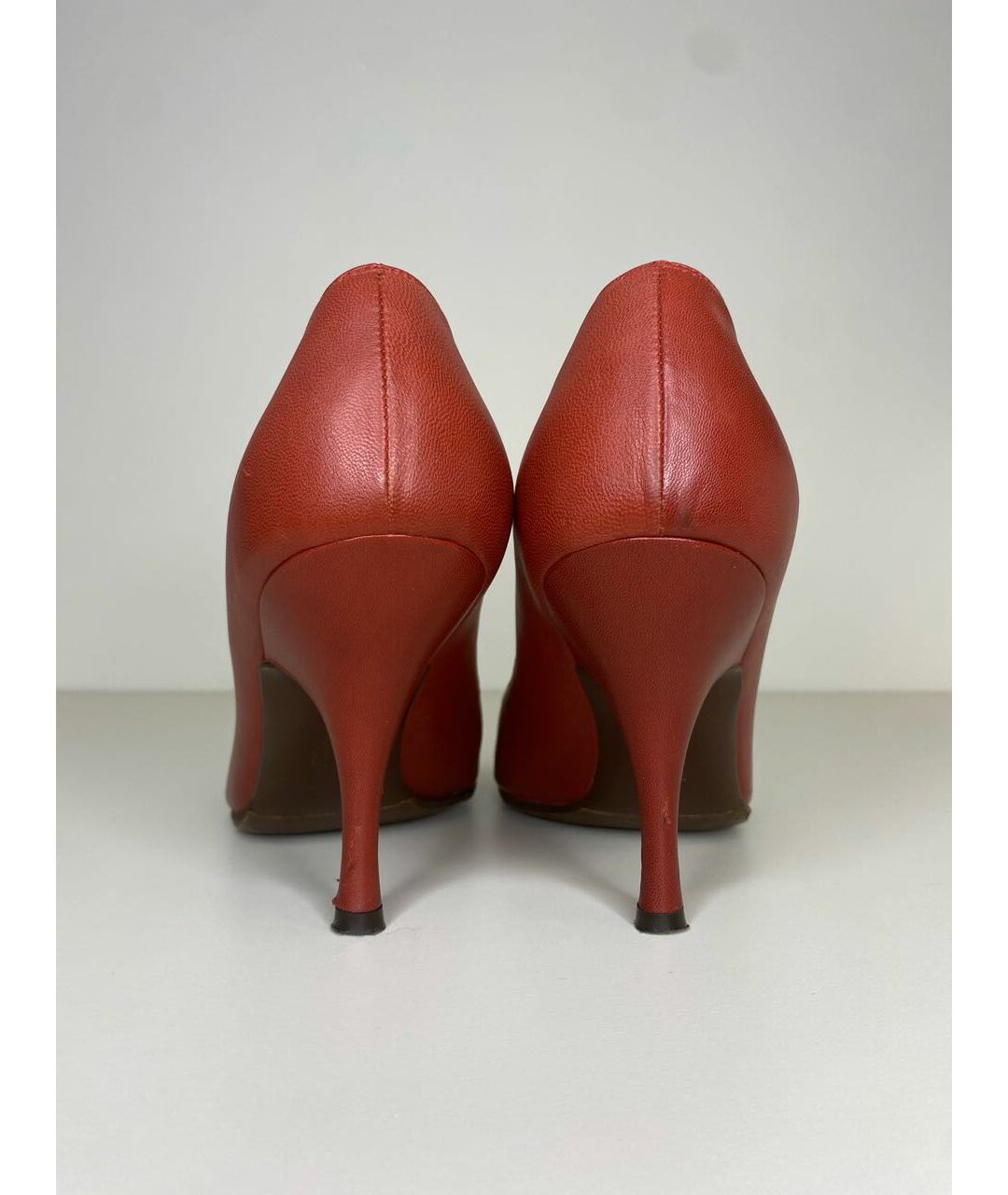 SALVATORE FERRAGAMO Бордовые кожаные туфли, фото 4