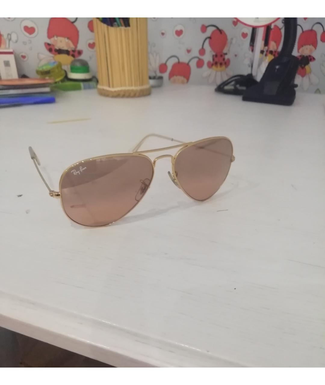 RAY BAN Металлические солнцезащитные очки, фото 3