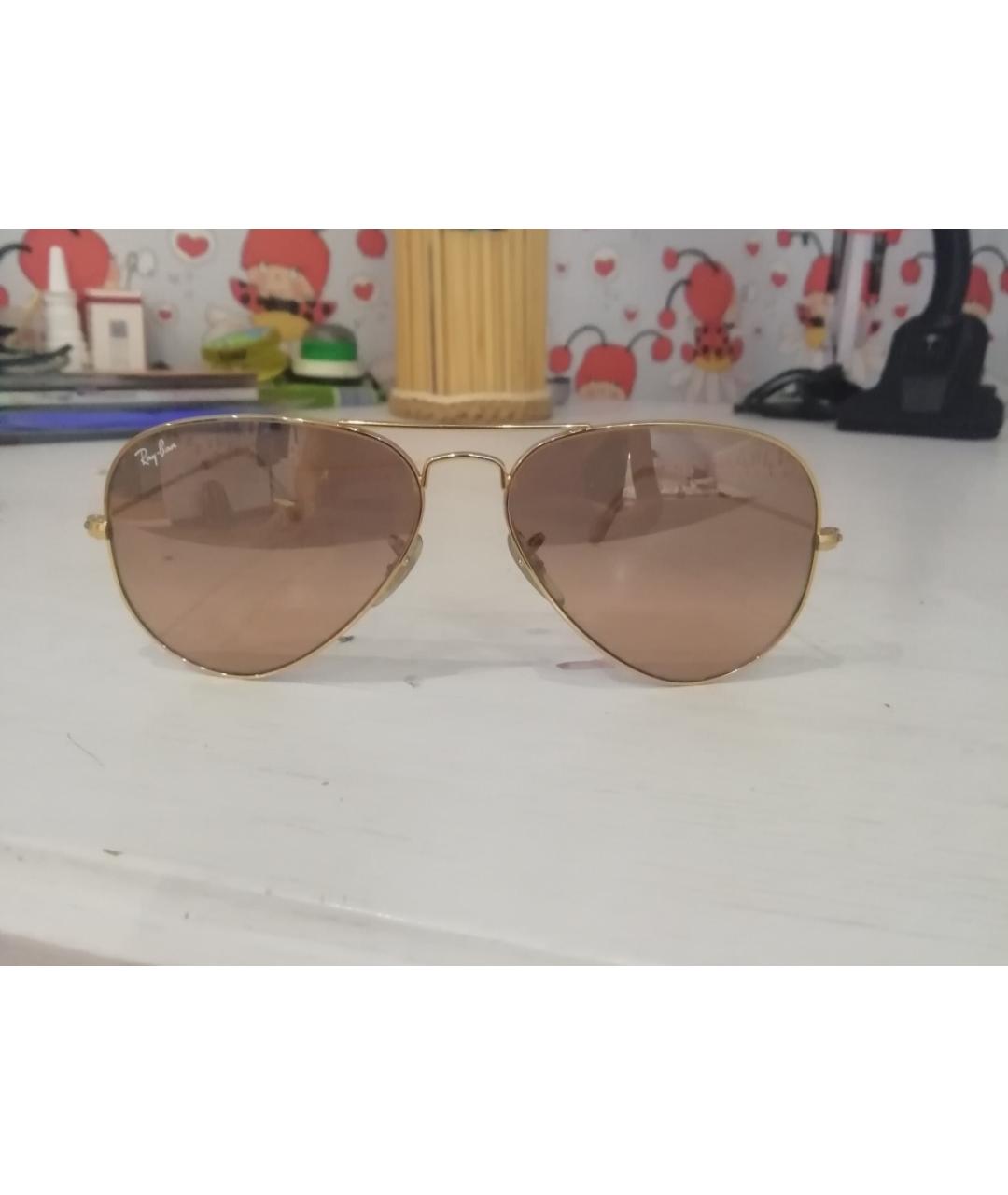 RAY BAN Металлические солнцезащитные очки, фото 2