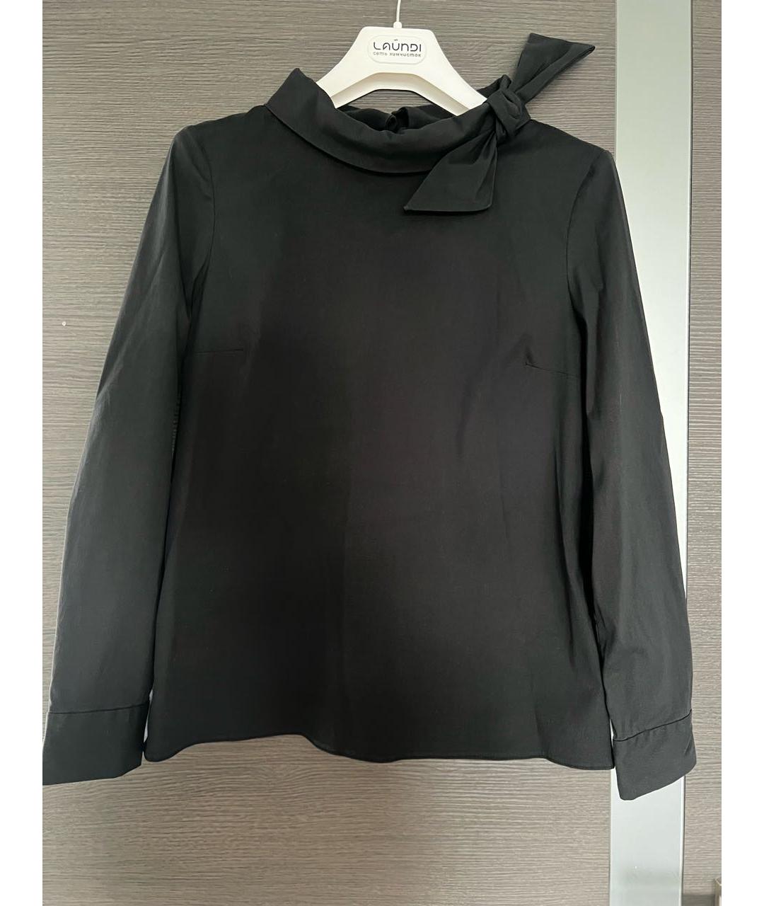 PRADA Черная хлопко-эластановая блузы, фото 6
