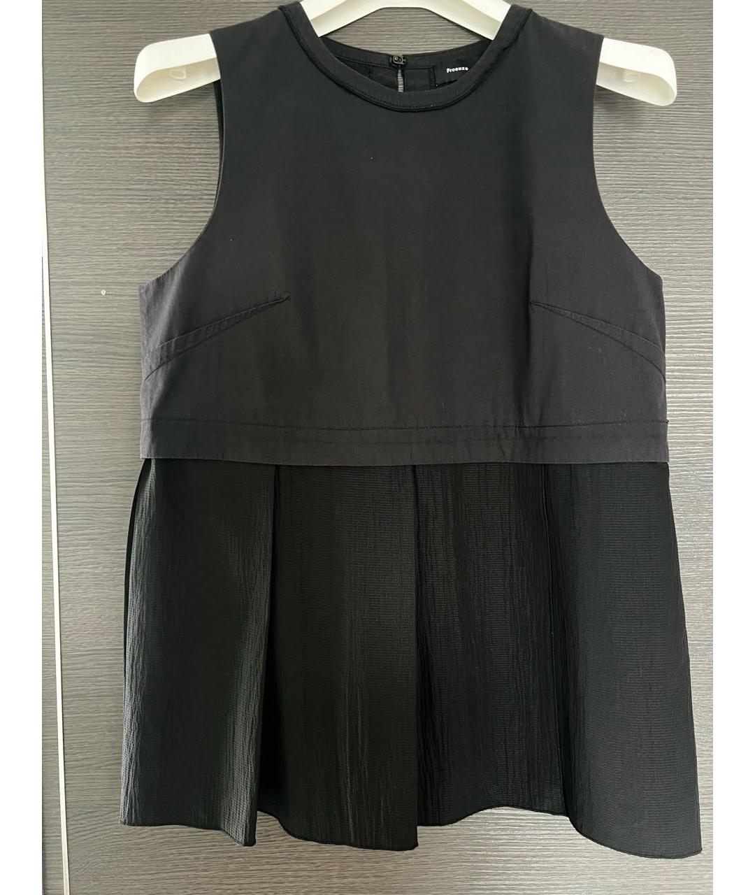 PROENZA SCHOULER Черная хлопко-эластановая блузы, фото 5
