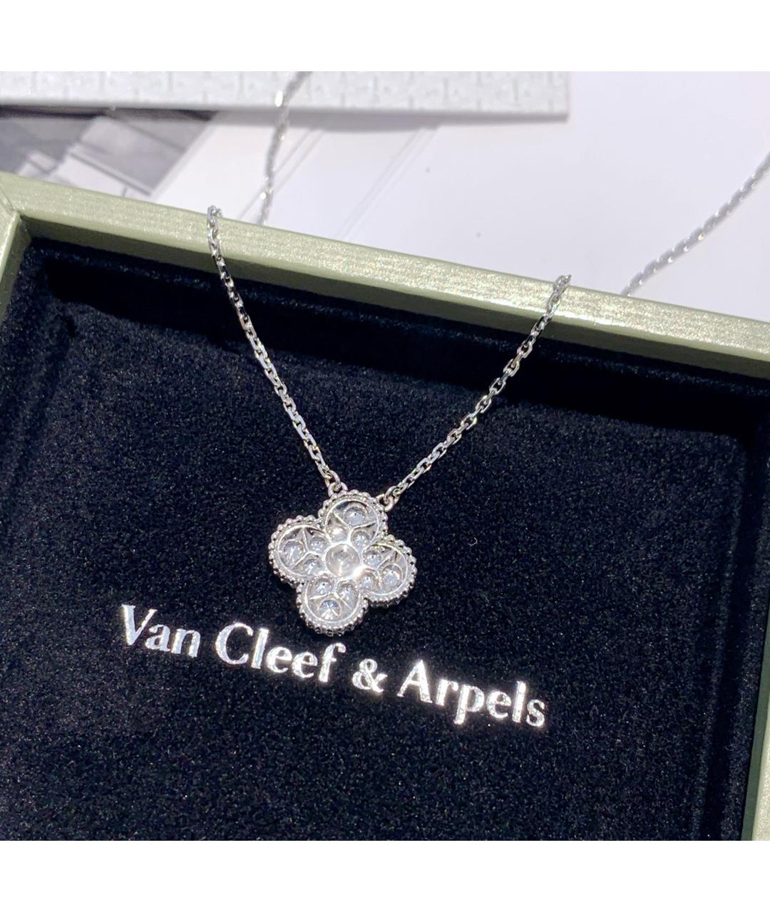 VAN CLEEF & ARPELS Серебряное колье из белого золота, фото 6