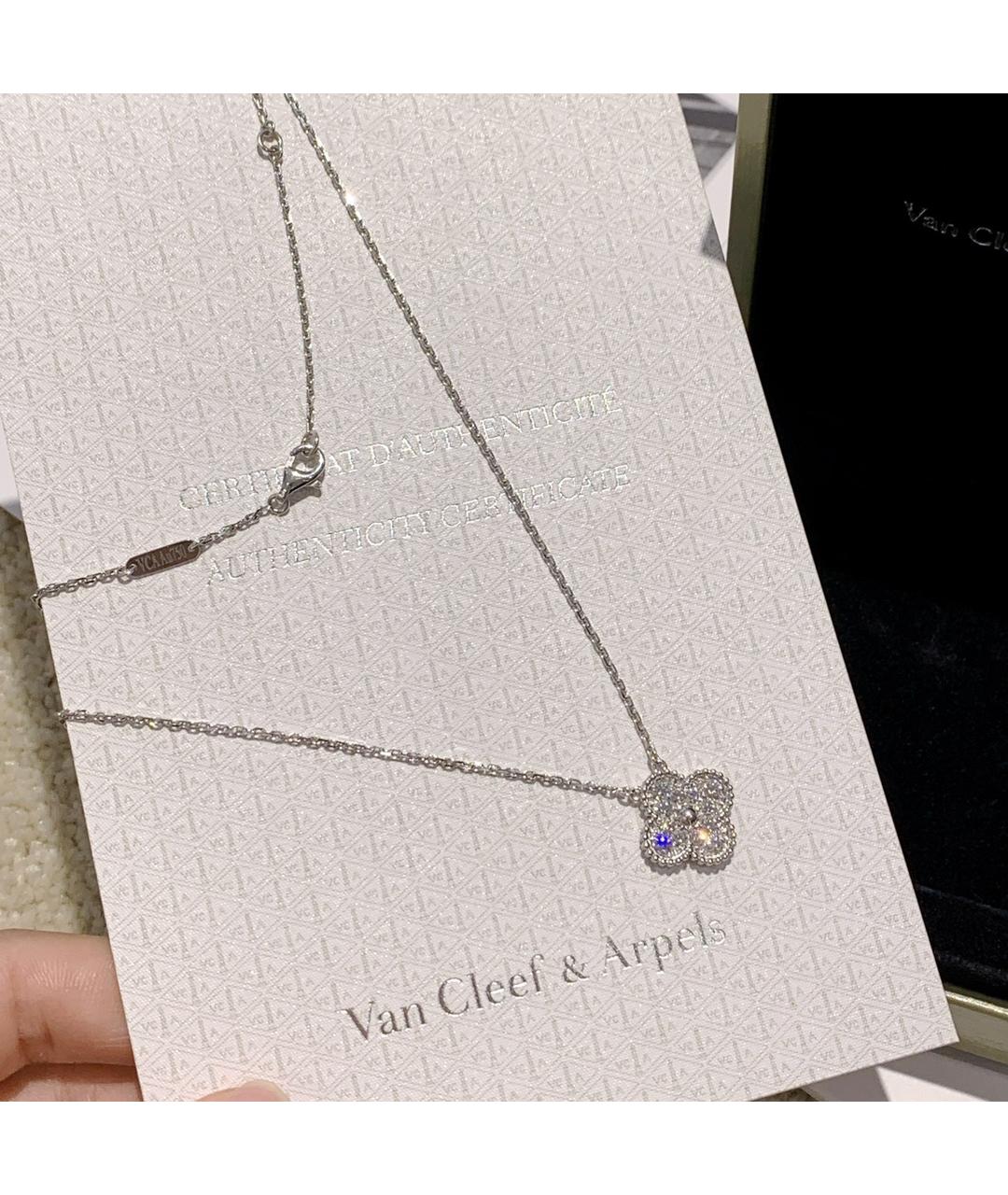 VAN CLEEF & ARPELS Серебряное колье из белого золота, фото 4