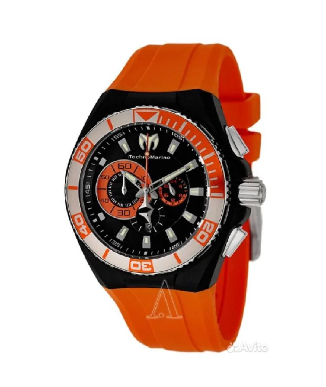 TechnoMarine Оранжевое часы, фото 1