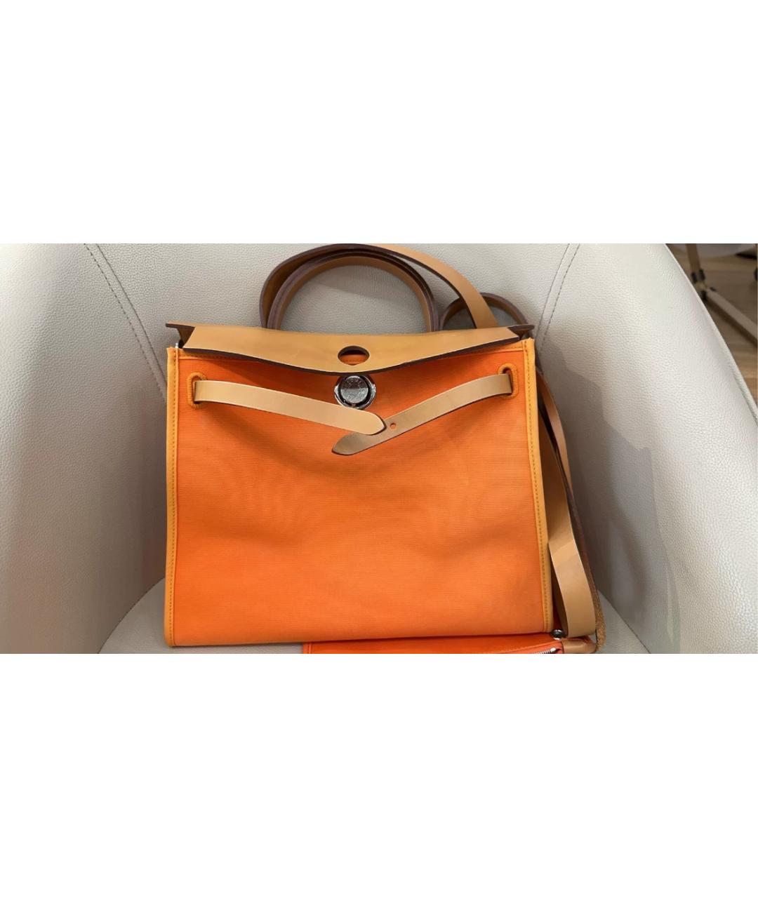 HERMES Оранжевая сумка через плечо, фото 8