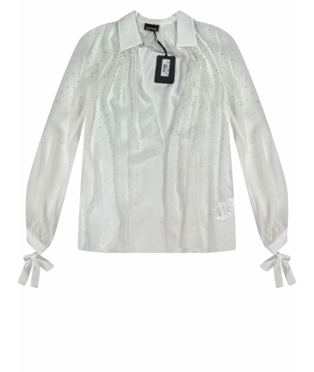 ERMANNO SCERVINO Белая шелковая рубашка, фото 1