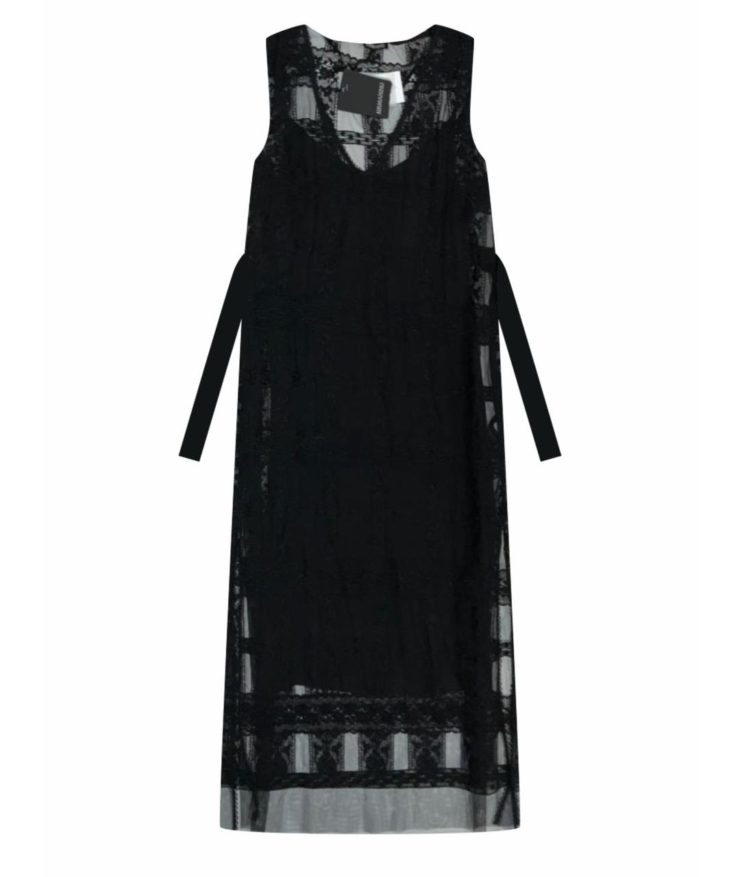 ERMANNO SCERVINO Черное вискозное повседневное платье, фото 1