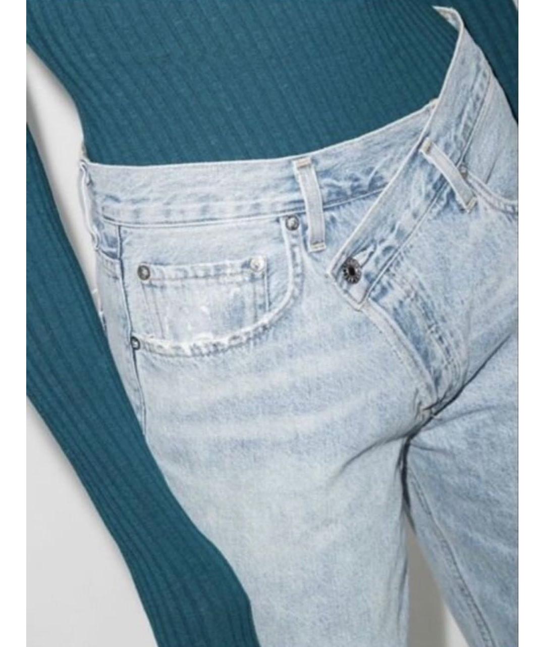 AGOLDE Голубые прямые джинсы, фото 3