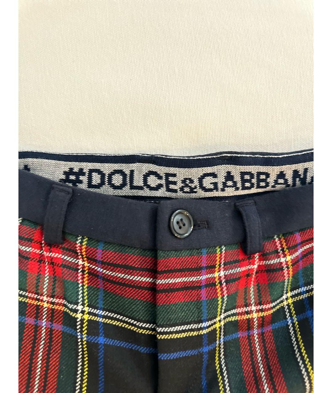 DOLCE&GABBANA Мульти шерстяные брюки и шорты, фото 4