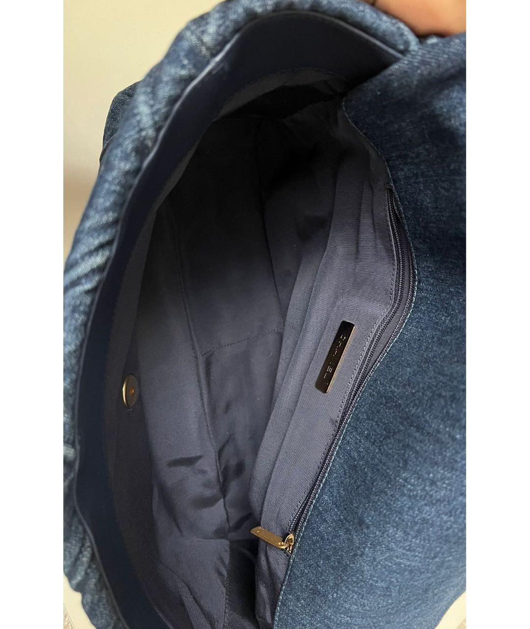 CHANEL Темно-синяя сумка через плечо, фото 6