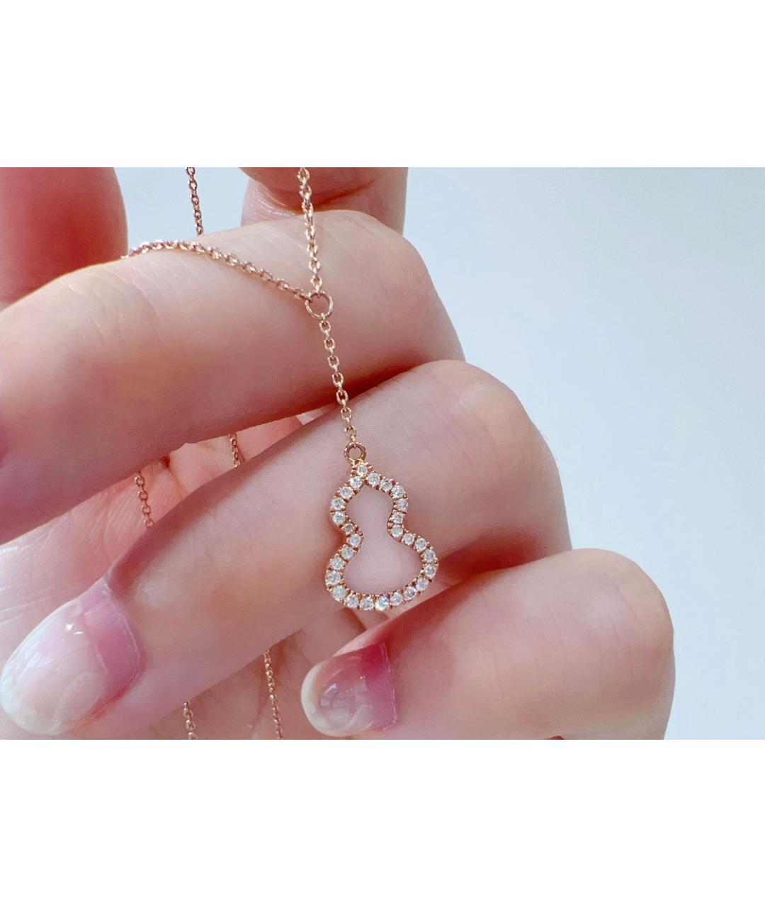 QEEBOO Золотое колье из розового золота, фото 5