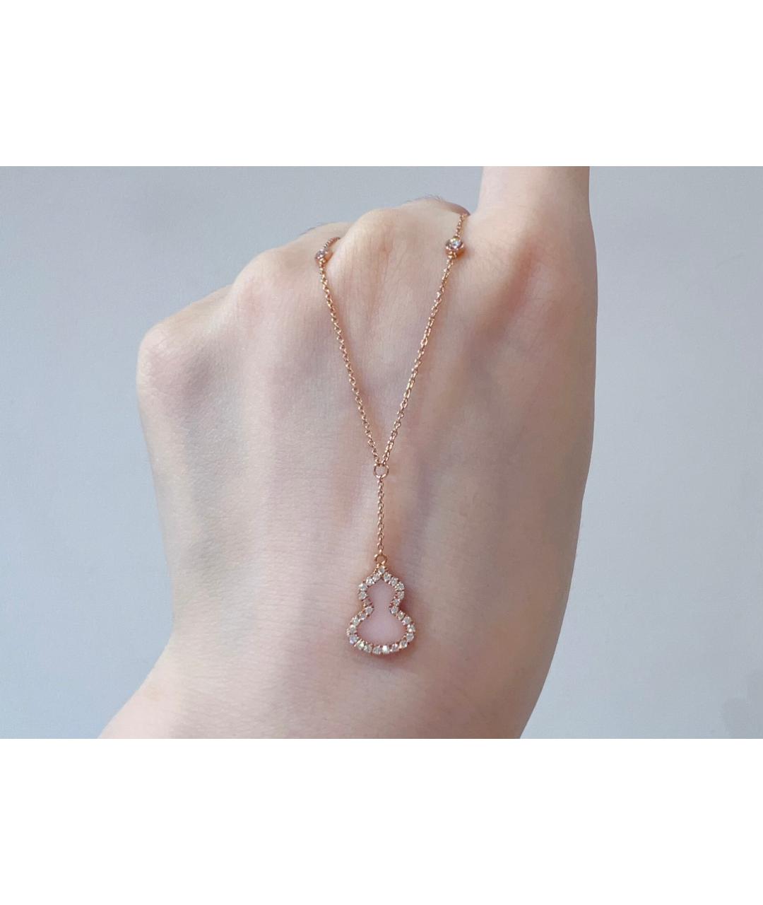 QEEBOO Золотое колье из розового золота, фото 2