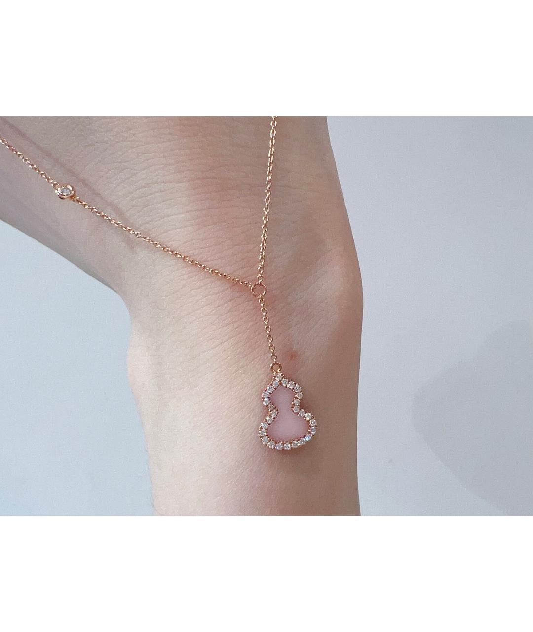 QEEBOO Золотое колье из розового золота, фото 7
