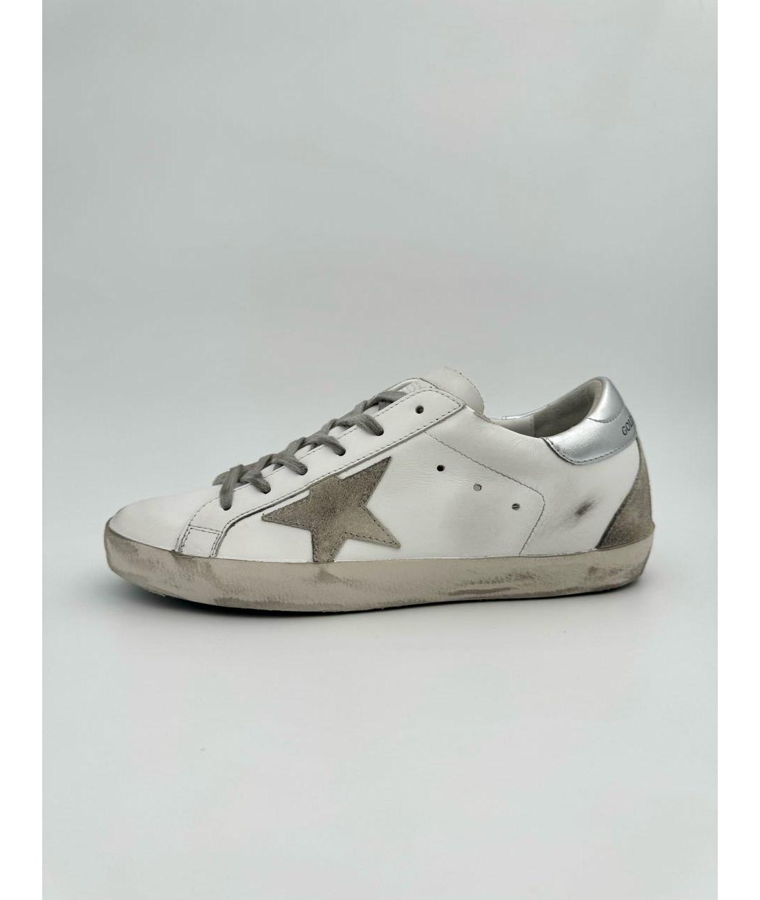 GOLDEN GOOSE DELUXE BRAND Белые кожаные кеды, фото 5