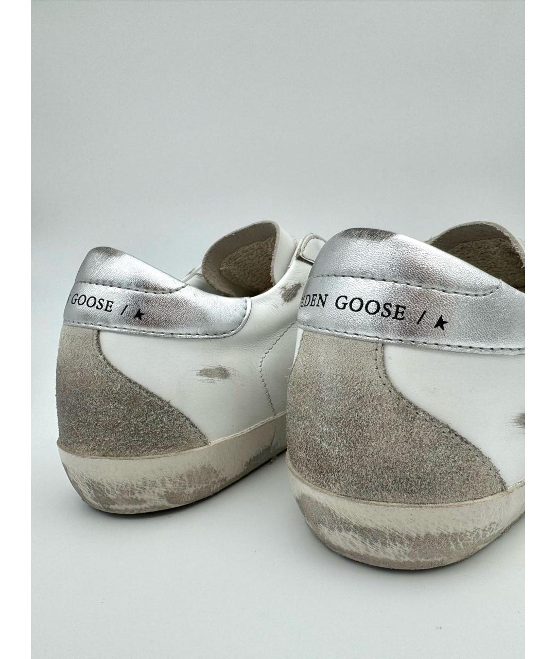 GOLDEN GOOSE DELUXE BRAND Белые кожаные кеды, фото 4