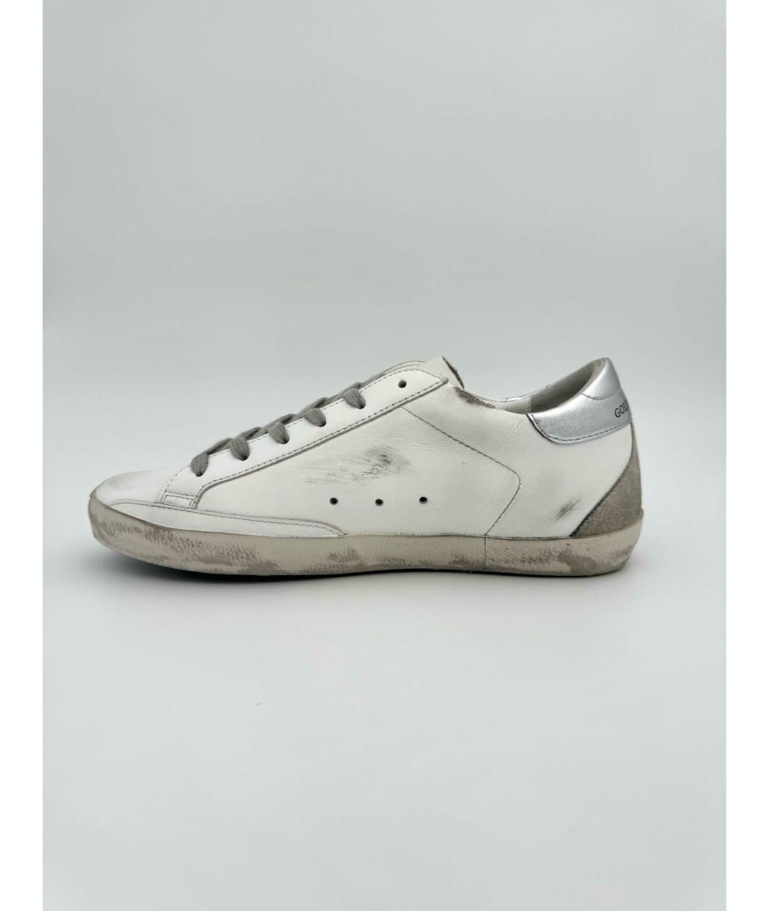 GOLDEN GOOSE DELUXE BRAND Белые кожаные кеды, фото 3