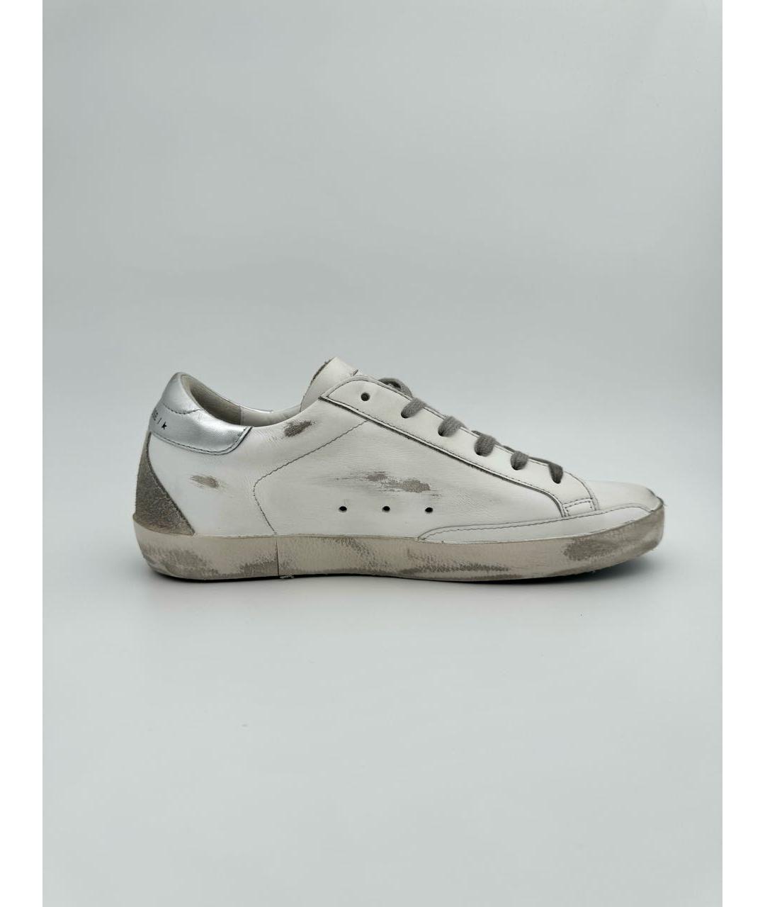 GOLDEN GOOSE DELUXE BRAND Белые кожаные кеды, фото 6