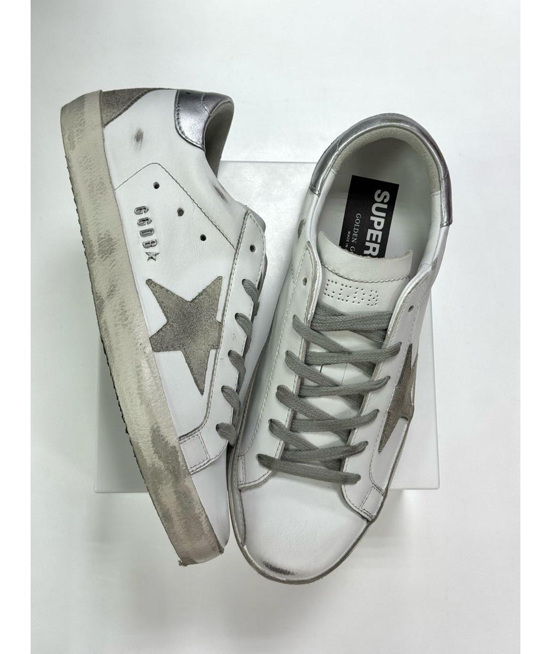 GOLDEN GOOSE DELUXE BRAND Белые кожаные кеды, фото 7