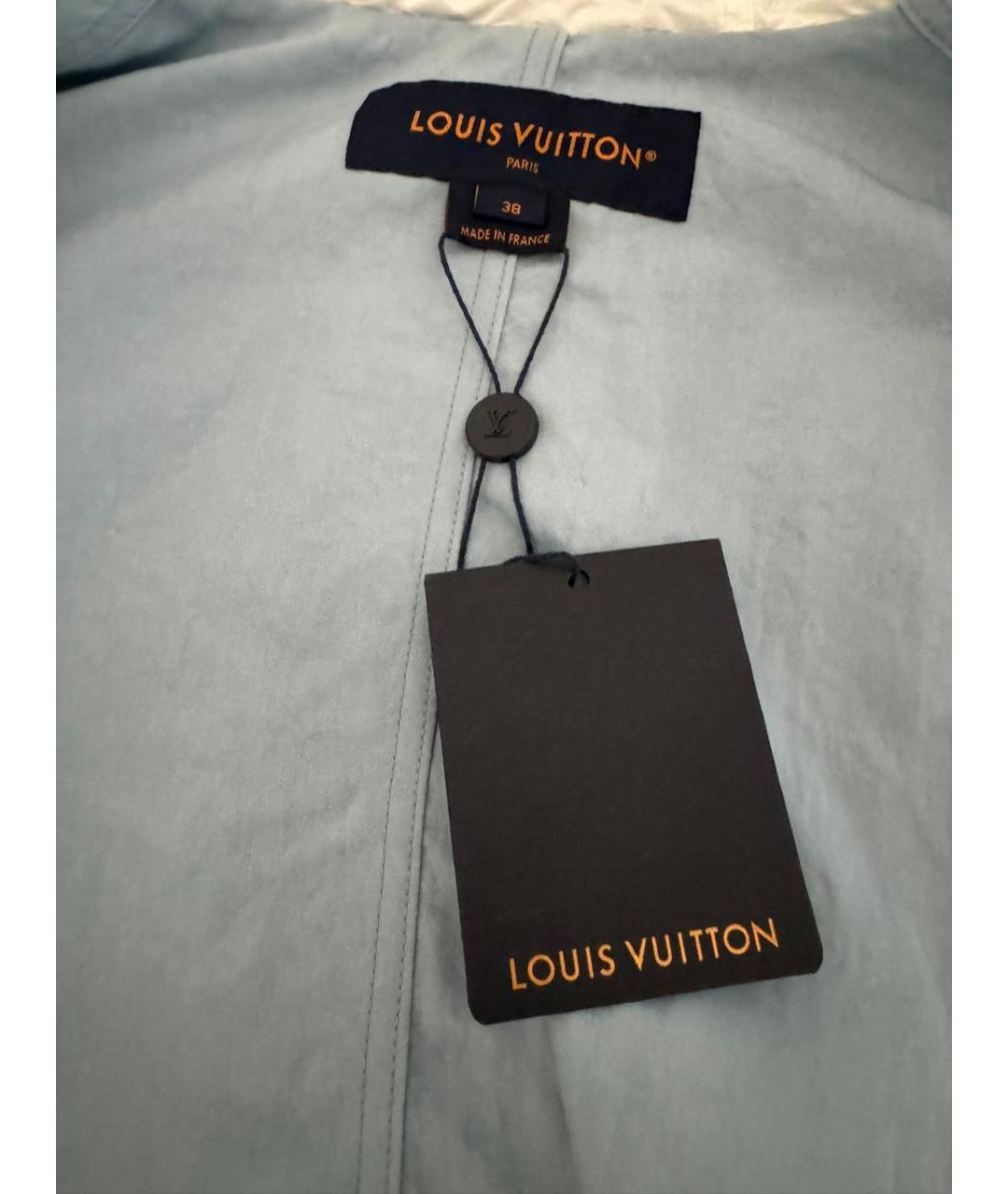 LOUIS VUITTON Голубая хлопковая куртка, фото 6