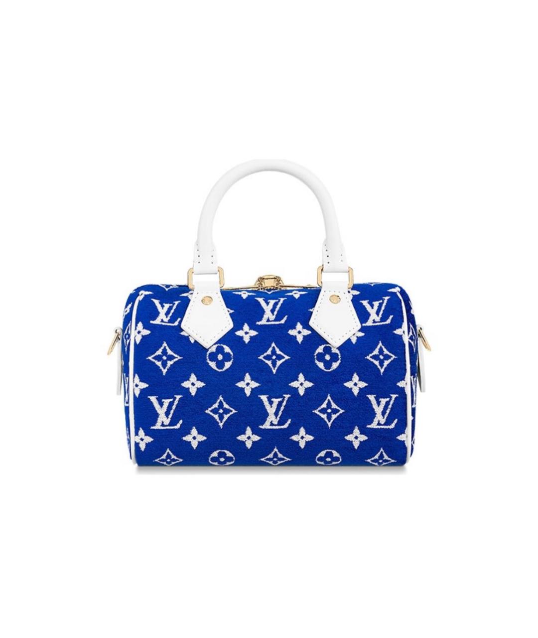 LOUIS VUITTON Синяя сумка с короткими ручками, фото 4