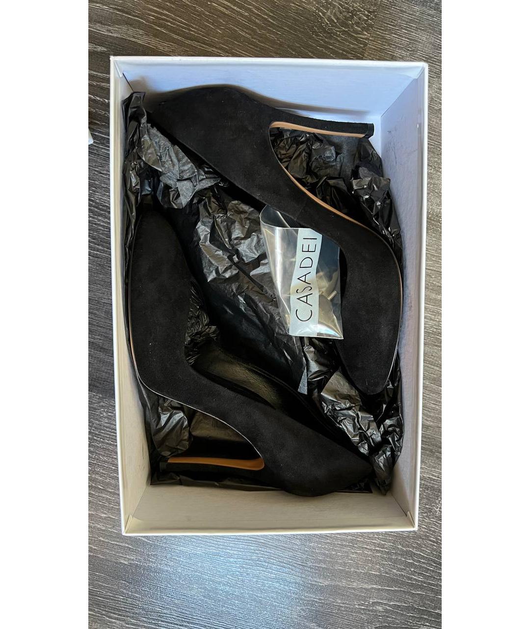 CASADEI Черные замшевые туфли, фото 9