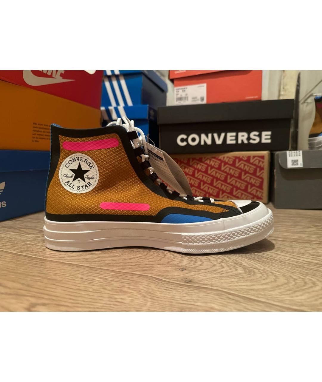 CONVERSE Коричневые текстильные кеды, фото 7