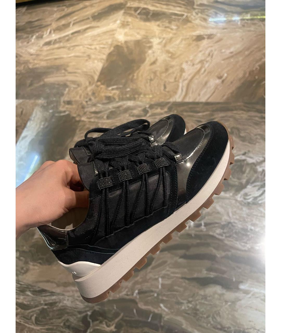 BRUNELLO CUCINELLI Черные замшевые кроссовки, фото 3