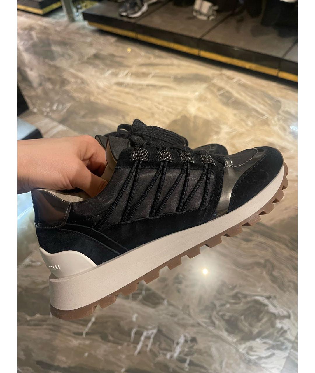BRUNELLO CUCINELLI Черные замшевые кроссовки, фото 5