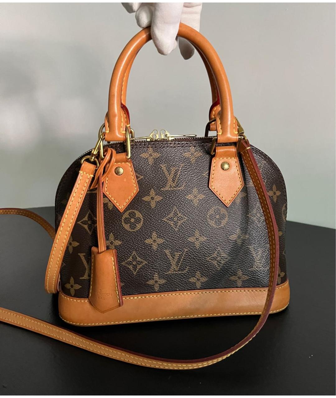 LOUIS VUITTON Коричневая сумка с короткими ручками, фото 6