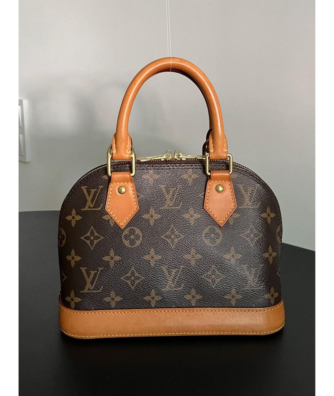 LOUIS VUITTON Коричневая сумка с короткими ручками, фото 3