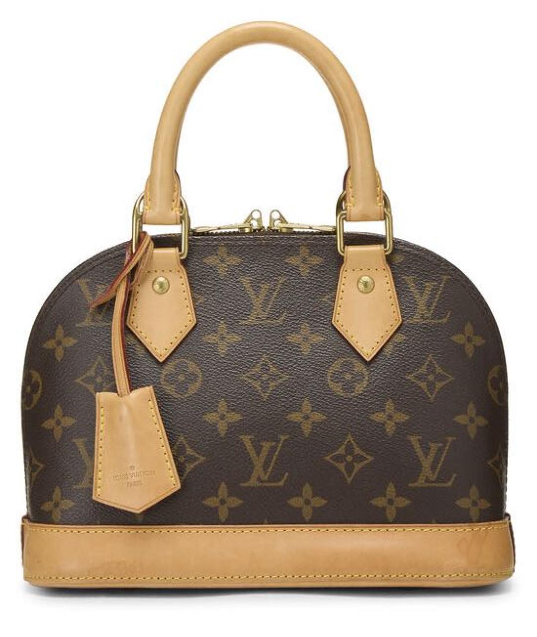 LOUIS VUITTON Коричневая сумка с короткими ручками, фото 1