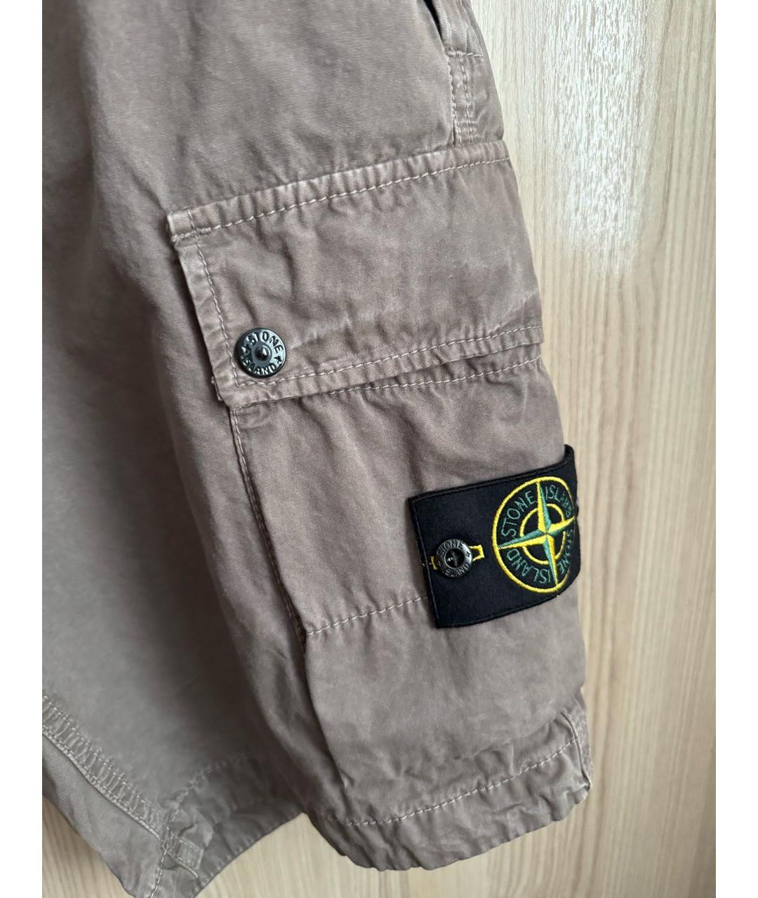 STONE ISLAND Антрацитовые шорты, фото 2