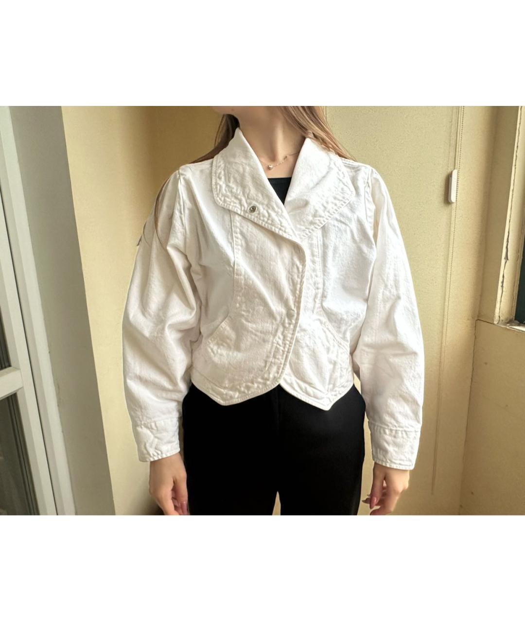 ISABEL MARANT Белый хлопковый жакет/пиджак, фото 5