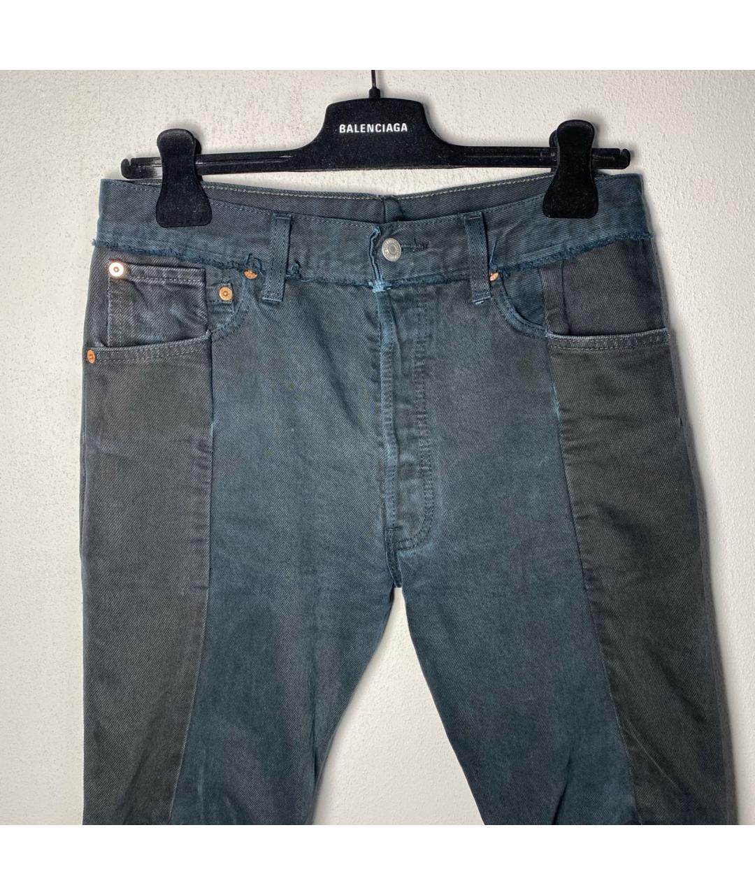 VETEMENTS Черные прямые джинсы, фото 3