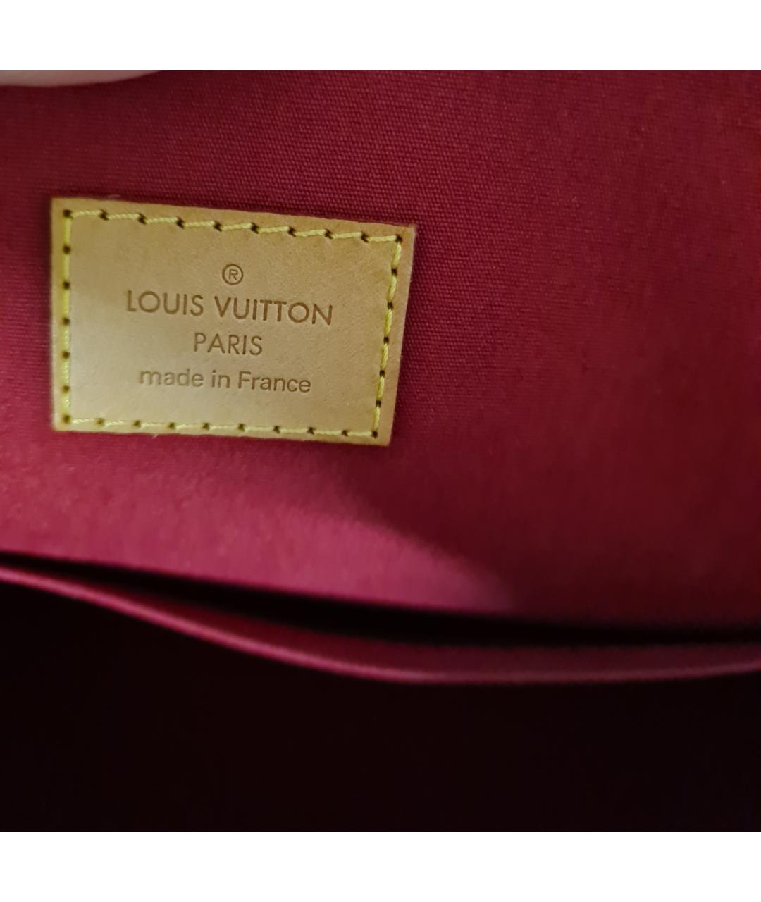 LOUIS VUITTON Красная сумка с короткими ручками из лакированной кожи, фото 8