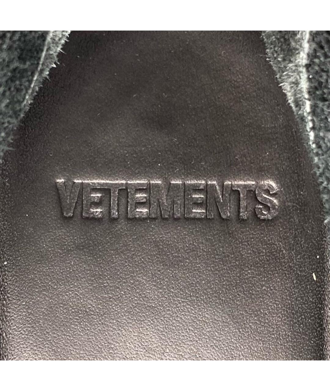 VETEMENTS Черные ботинки, фото 7