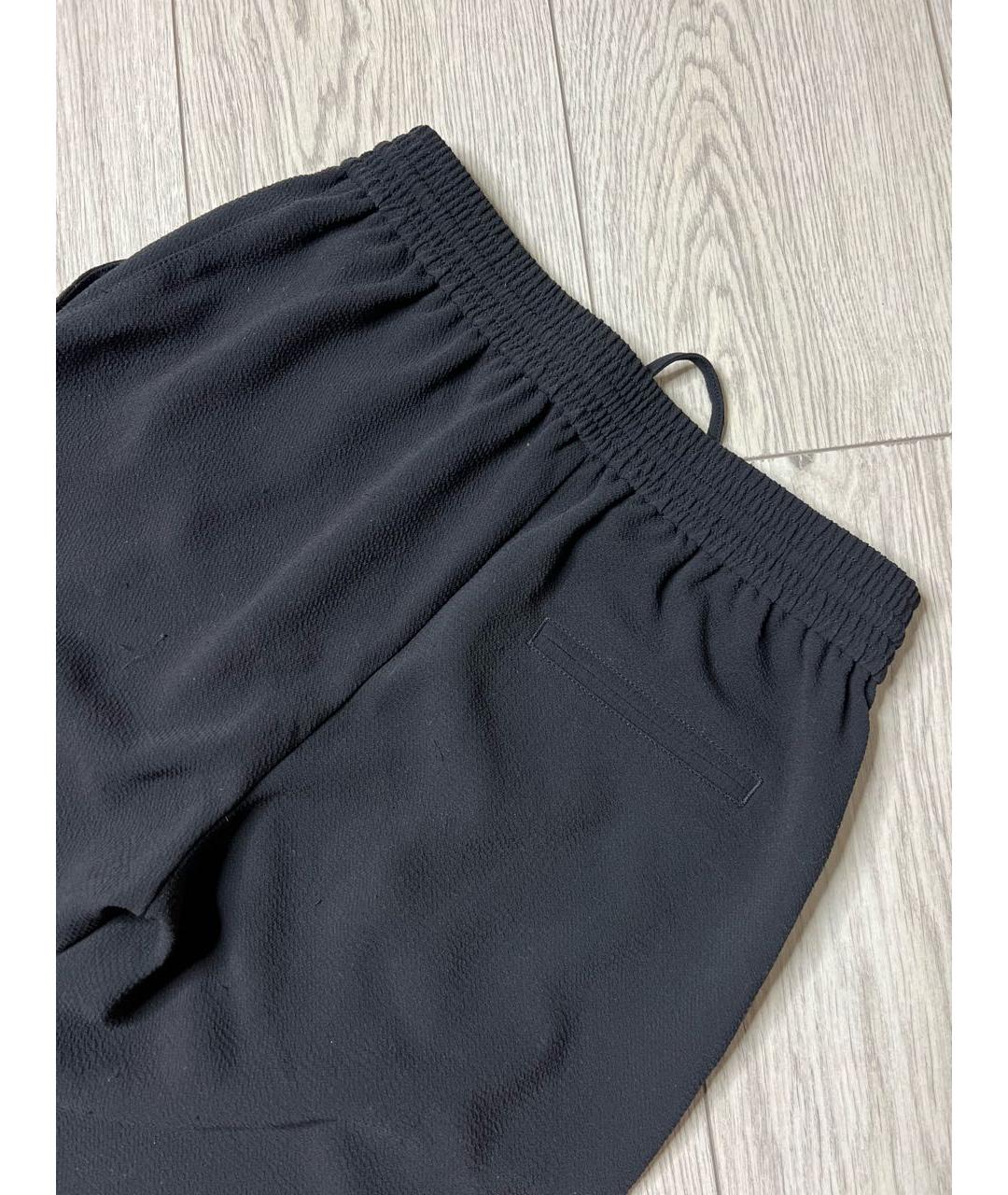 HUGO BOSS Черные полиэстеровые брюки широкие, фото 5