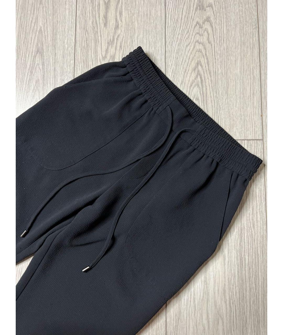 HUGO BOSS Черные полиэстеровые брюки широкие, фото 4