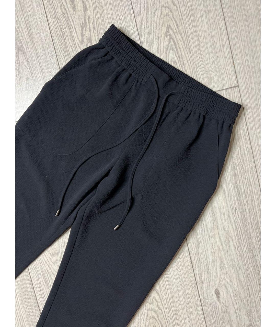 HUGO BOSS Черные полиэстеровые брюки широкие, фото 2